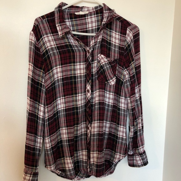 Flannel styled button down - Picture 1 of 6